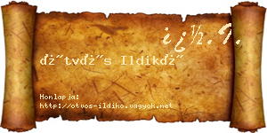 Ötvös Ildikó névjegykártya